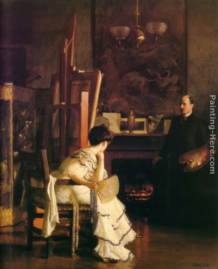 William McGregor Paxton In the Studio